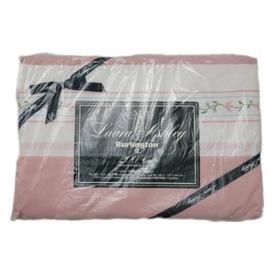 Vintage 1980's Laura Ashley Rose Twin Flat Sheet